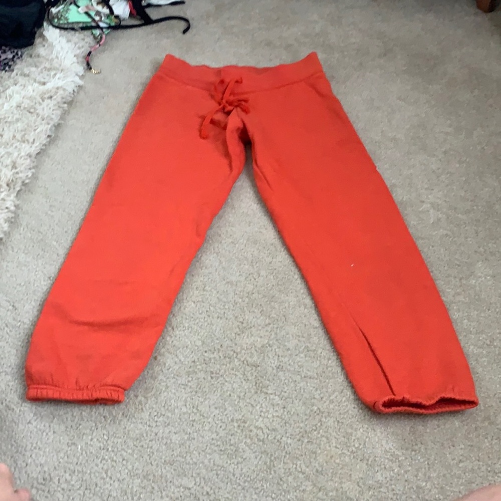 Orange pink sweats